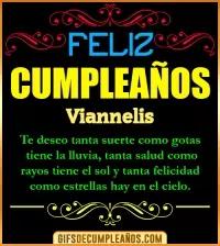 GIF Frases de Cumpleaños Viannelis